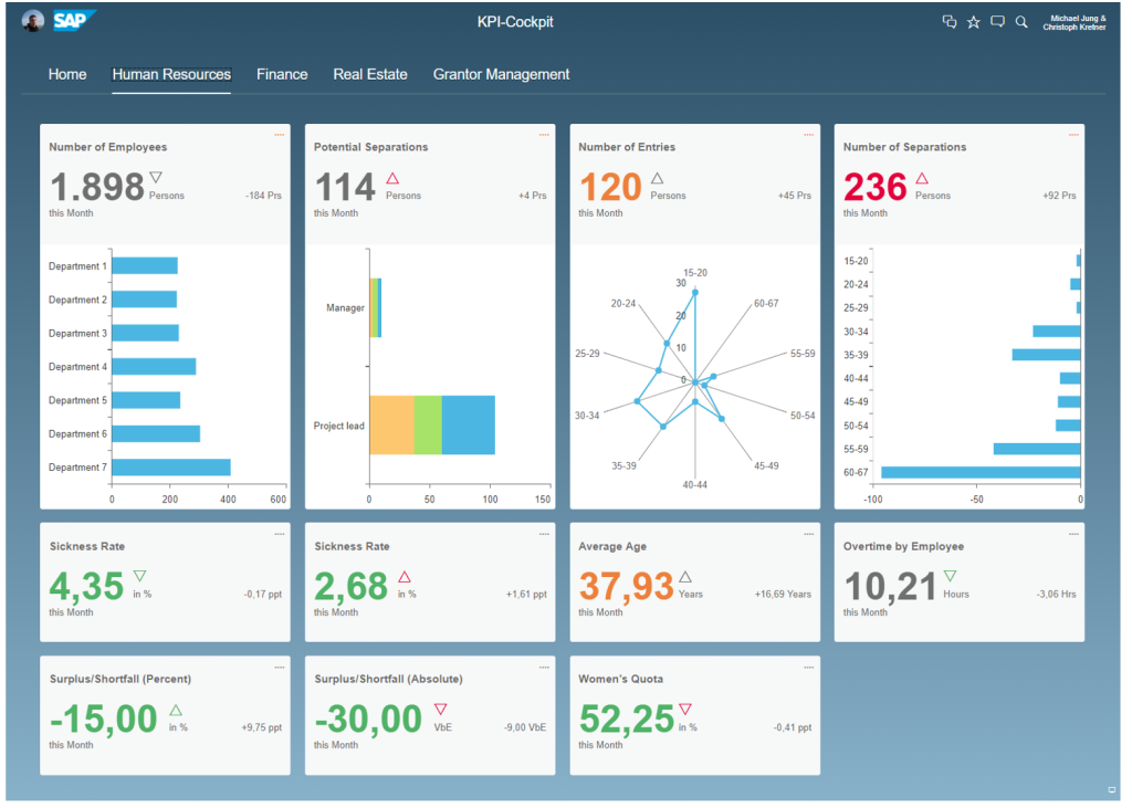 sap dashboard