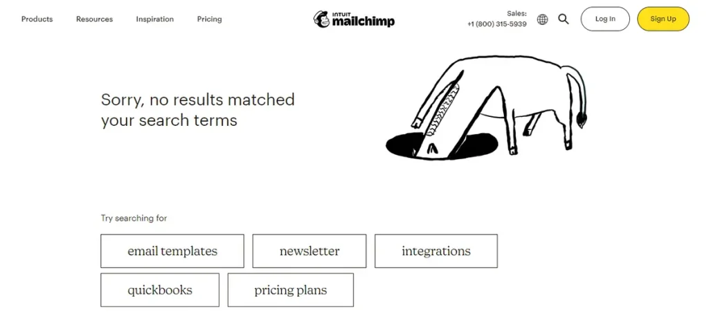 mailchimp ui interface