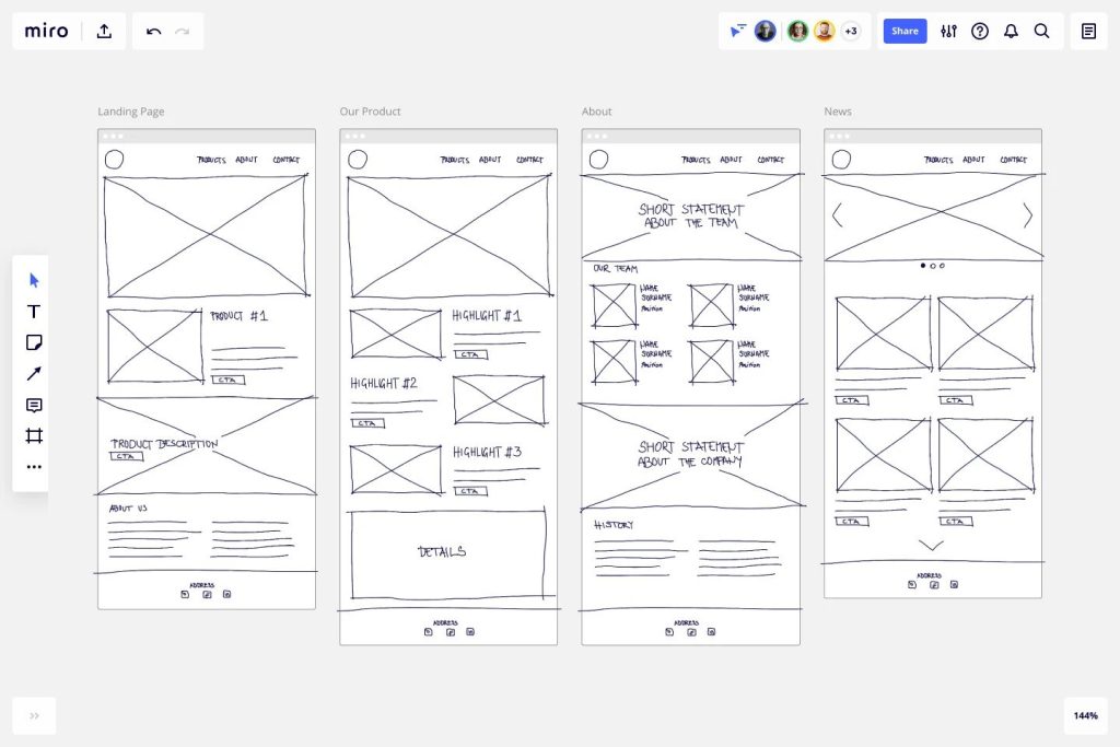 ux wireframe