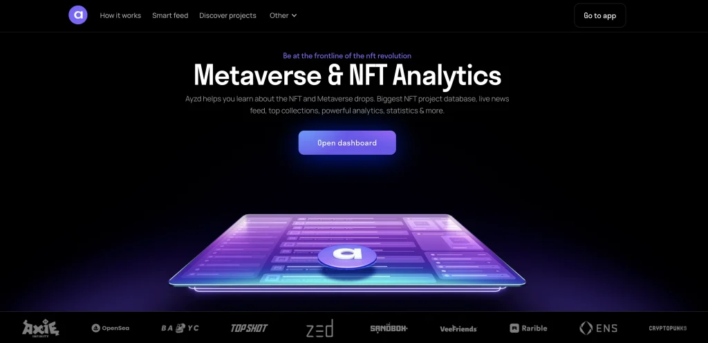 Ayzd - Metaverse & NFT Marketplace Analytics Tool