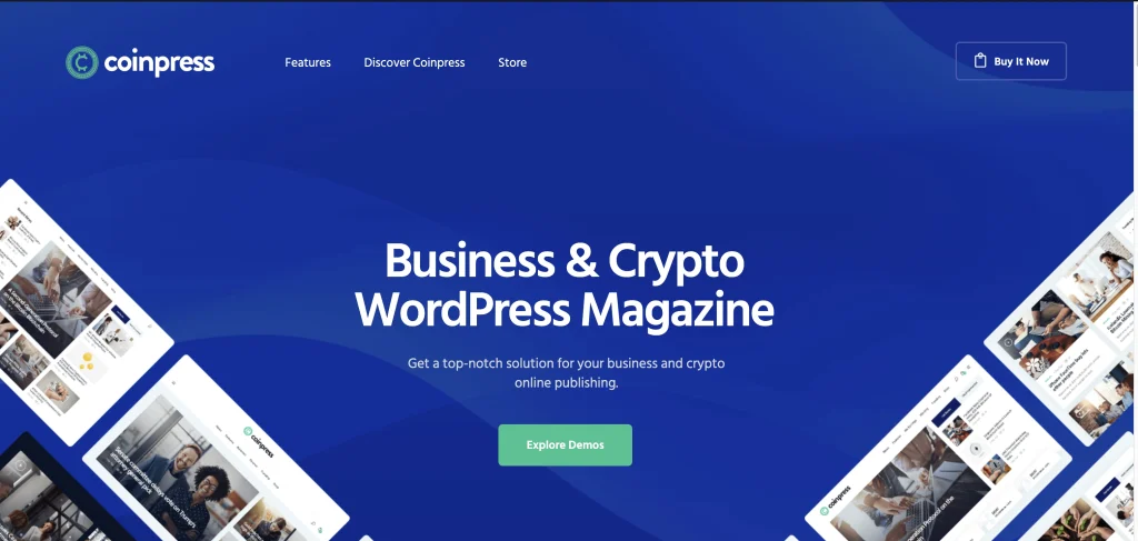 Coinpress - ICO Cryptocurrency WordPress Theme