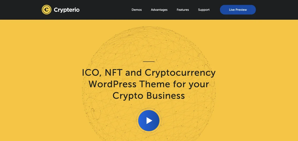 Crypterio - NFT and Crypto Landing Page