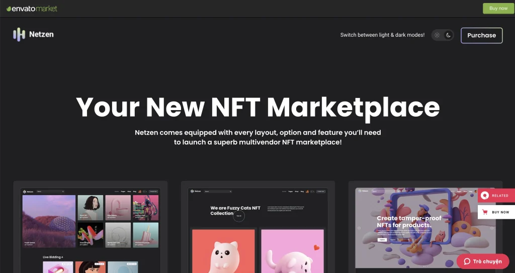 Netzen NFT Marketplace Theme