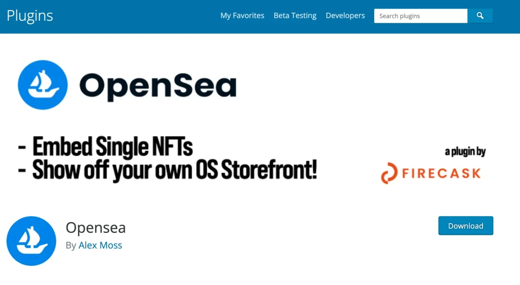 OpenSea Plugin On WordPress