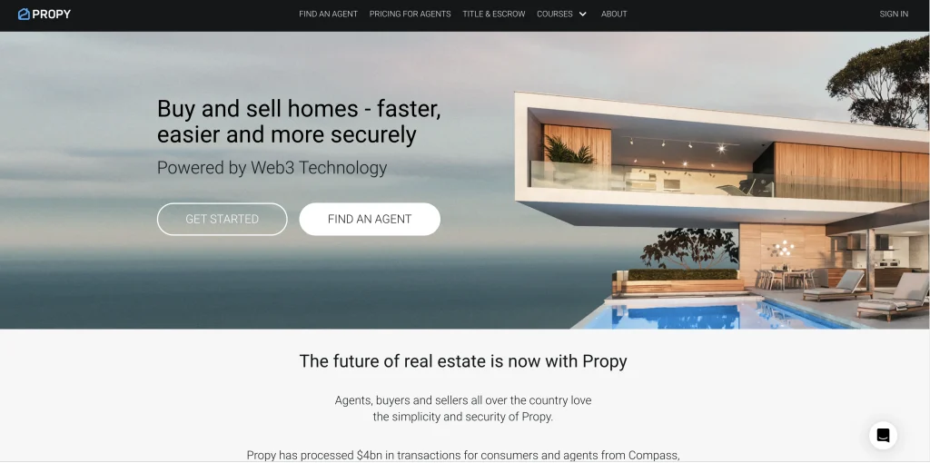 Propy's website