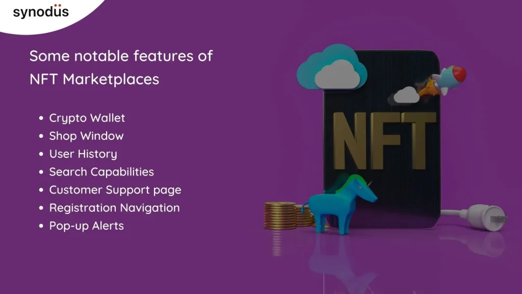 Some features of NFT Marketplaces
