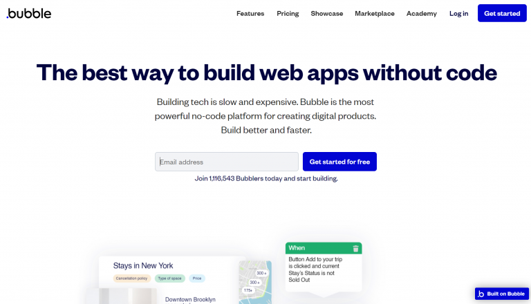 Bubble Low Code Web Builder