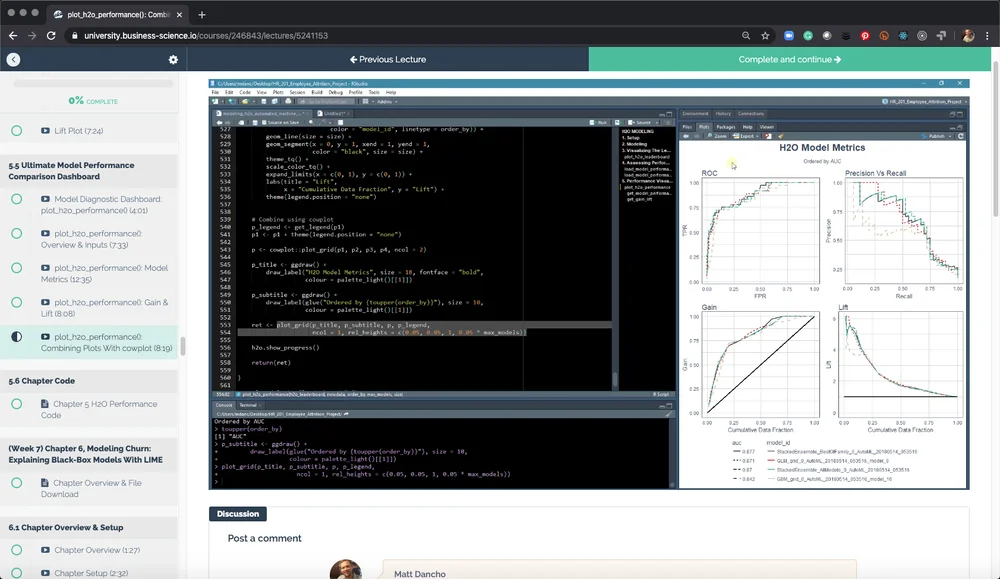 H2O AutoMl low code data science platform