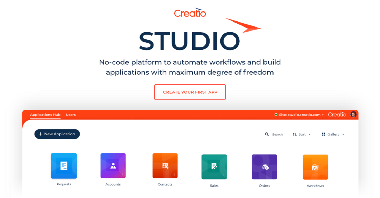 Creatio Studio Low code
