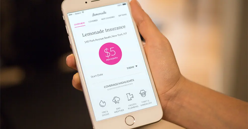 Lemonade fintech app