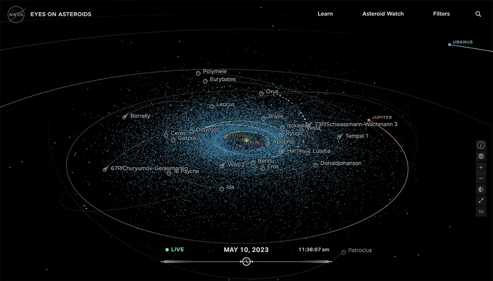NASA’s ‘Eyes on Asteroids