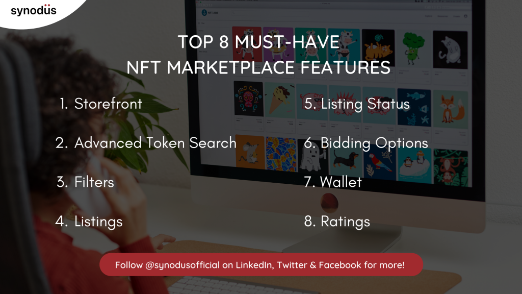 Top 8 Must-have NFT Marketplace Features - collected by @Synodus