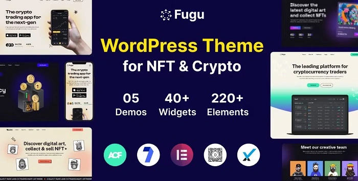 Fugu – NFT & Crypto WordPress theme