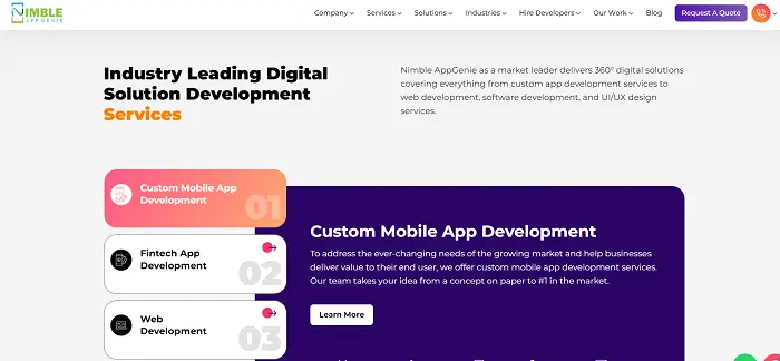 Nimble AppGenie company