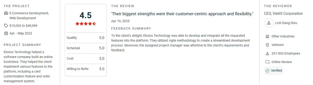 What clients said about Ekotek