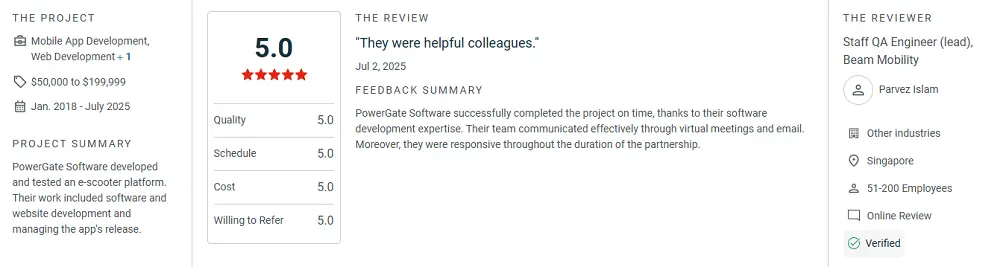 What clients said about PowerGate